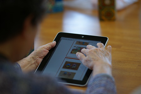 iPadとお年寄り