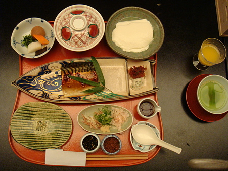 和風の朝食@強羅花壇