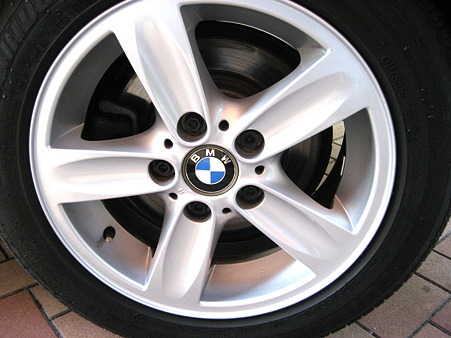 ホイールの鉄粉除去後