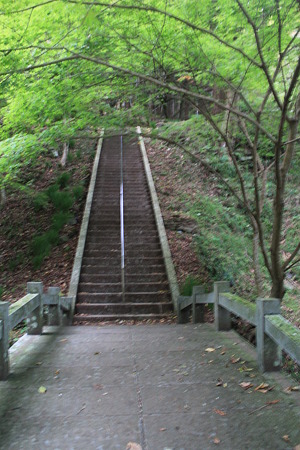 旭滝展望台への階段