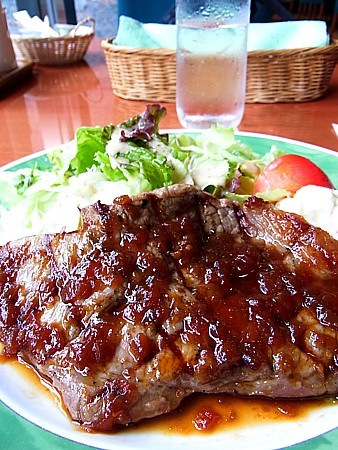 網焼きステーキ定食