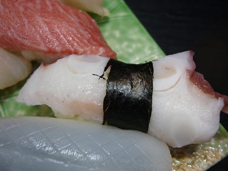 会席料理　にぎり寿司　北海蛸